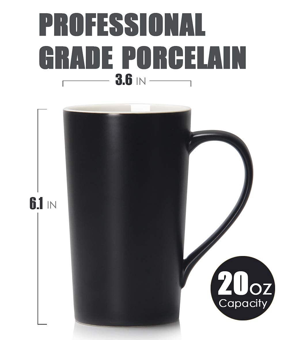 Caneca de café Smilatte extragrande de 590 ml, M007, xícara de chá